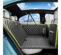 pecute Dog Car Seat Cover with Extender, Upgrade Fabrics Dog Hammock for Back Seat, Convenient In-Car Storage| Easy to Clean, Waterproof and Anti-scratch, Up to 150kg