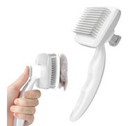 Pecute Dog & Cat Brush, Self Cleaning Slicker Grooming Comb with Round Pins