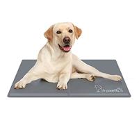 pecute Dog Cooling Mat Medium 65x50cm, Sturdy Pet Cool Mat Safe Gel Self Cooling Pad, Suitable for Dogs Cats in Hot Summer(Grey)