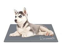 pecute Dog Cooling Mat Small 50x40cm, Pet Cool Mat Gel Self Cooling Pad for Dogs and Cats in Hot Summer(Grey)
