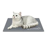 pecute Dog Cooling Mat XS 40×30cm, Pet Cool Mat Gel Self Cooling Pad for Dogs Cats in Hot Summer(Grey)