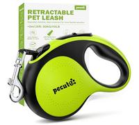 pecute Dog Lead 8 m, Roller Lead for Dogs, 360° Tangle-Free Lead Extension, Non-Slip Handle and Quick Brake Button, Suitable for Dogs up to 30 kg Weight