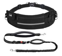 Pecute Hands Free Dog Leash with Adjustable Waist Belt for Running Hiking