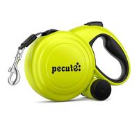 Pecute Retractable Dog Leash with Poo Bag Holder, 10m/32ft Extended dog Leash with 360° Tangle-Free, Anti-Slip Handle and Quick Brake Button, Suitable for Dogs Up to 110lbs/50kg in Weight