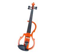 PECY 4/4 Electric Violin Set Orange W/Ebony Fittings Tailpiece Tuning Pegs Fingerboard Chin Rest Violin Instrument