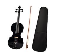 PECY 4/4 Full Size Acoustic Electric Violin Solid Wood Body Ebony Accessories Black Electric Violin Violin Instrument