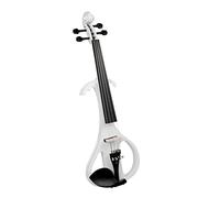 PECY 4/4 White Electric Violin Set Ebony Fittings Tailpiece Fingerboard Chin Rest W/Bow White Student Violin Instrument