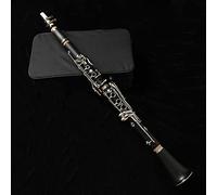PECY Black Clarinet 17 Key Hard Rubber Body Woodwind Instruments With Cloth Reed Music Instrument Clarinet Woodwind Instrument (Color : 02)