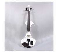 PECY Electric Violin 4/4 Full Size White Violin Silent Pickup Ebony Fittings With Violin Case Bow Violin Instrument