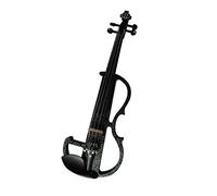 PECY Electric Violin Black Colored Solid Wood Ebony Fittings Violino 4/4 Instruments W/With Case Bow Violin Instrument