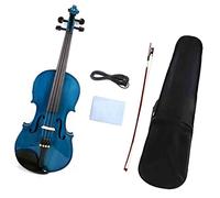 PECY Maple Blue 4/4 Electric Violin Spruce+maple Handmade W/Case Bow Violin Instrument
