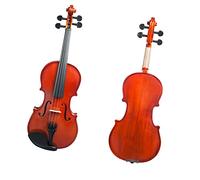 PECY Natural Color Acoustic Violin Set 4/4-1/8 W/Violin Bow+Tuner+Bridge+Mute+Case+Strings Violin Instrument (Color : 1/2)