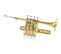 PECY Professional Bb Trumpet Brass Gold Lacquer Trumpet Suitable For Professional Playing Trumpets (Color : Gold)