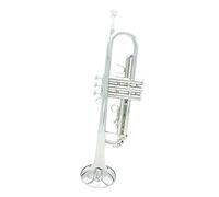 PECY Trumpet Bb B Flat Brass With Mouthpiece Gloves Brass Instruments For Students And Beginners Trumpets (Color : Silver)