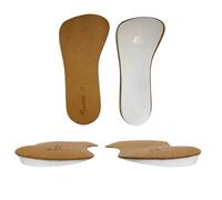 Pedag Correct Plus 3/4 Length Vegetable Tanned Leather Orthotic Footbed for Over-Supinators, Large, 3.1 Ounce by Pedag