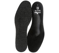 Pedag Siesta Leather Insoles Black for Heel Shoes, Court Shoes and Tight Shoes Flexible Fallen Arches and Splayfoot Support Active Carbon Against Foot Odor - Black, 38 EU