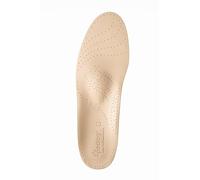 pedag Viva Leather Insoles - for Comfortable Walking | Extra Thin & Lightweight Footbed | Fits All Flat Shoes | Prevents & Relieves Foot Pain and Back Pain, Beige Natural, 4 UK