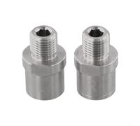 Pedal Adapters for Bikes Designed to Connect 9/16 Inch Pedals with 1/2 Inch Cranks Featuring Stainless Steel and 20mm Extended Distance