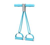 Pedal Ankle Puller - 21 Fitness Resistance Bands Set with 4 Tubes Pedal Device | Exercise Device Tension Rope for Waist Leg Arm Belly Slimming Exercise Training Men Gym Stretching