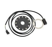 Pedal Assist Sensor - Magnet Sensor Replacement, Electric Bycycle Pedal Unit | High Sensitivity PAS for E-Bike Retroft System, Multi Magnet Stainless Plate for Consistent Power Delivery