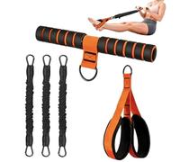 Pedal Band with Handles, 30 lbs Multifunction for Abdominals, Folding Foot Bands with Handles for Fitness, for Home Fitness, Pilates, Strengthening Arms, Legs and Core