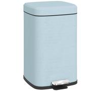 Pedal Bin 12L Light Green Metal Compact Soft-Close Waste Bin with Bucket Kitchen
