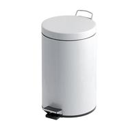 Pedal Bin; 12L; Steel; White