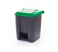 GPC Pedal Bin 30 L Black, Green Polypropylene CPB30Z_GR_LD