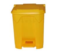 GPC Pedal Bin 50 L Yellow Polypropylene LPB50Z _YE