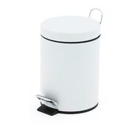 Pedal Bin; 3L; Steel; White