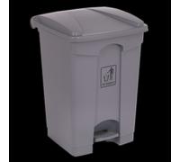 Sealey Pedal Bin BM60 45L Plastic Grey