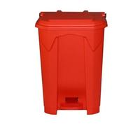 Pedal Bin; 50L; Polypropylene; Red