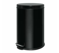 Bolero GG978 Stainless Steel Pedal Bin Black 20Ltr Waste Dustbin Rubbish 448X293mm