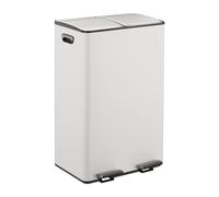 Pedal Bin Rubbish Separation Divider Kitchen Dustbin 30 Litres Recycling Iron