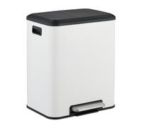 Relaxdays Kitchen Bin 2 Compartments 15 Litres