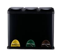 Pedal bin Waste separation system Bin Waste sorter 3 sections Kitchen
