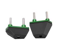Pedal bracket 1 Pair Motorcycle Frame Sliders Falling Crash Pad Protector Fast Screw-on Mounting Fit For Kawasaki Z800 Z1000 Z750(Green)