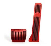 Pedal Cover 2piece Brake Pedal For ZEEKR 7X 2025 Aluminum Alloy Gas Accelerator Non-Slip Pedals Cover Pad Auto Accessories Brake Foot Pedals(Red)