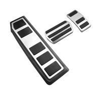 Pedal Cover Non Slip Accelerator Pedal For Focus 2019+ LHD Modification Stainless Steel Car Gas Brake Pedal AT Rest Pad Pedal Set(AT with rest)