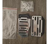 Pedal Covers 3.54x2.56 Inch Brake Clutch Pedal Covers 3.54x2.56(Automatic Silver)