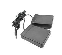 Pedal Electronic Drum Accessory with 3.5 Mm Plug | Twin Foot-Operated Inputs, 61.6 in Cable, Black Molded Practice Controller