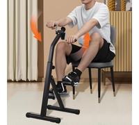 Pedal Exerciser for Elderly, Seated Pedal Exercise Machine with Adjustable Resistance, Hand Arm Leg Knee Pedal Bike, Compact Home Exercise Equipment for Recovery Training (Black)