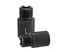 Pedal extender for mountain bikes with crank axis extension, providing stable installation and enhanced leverage during cycling (black)