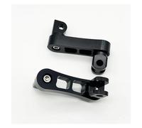 pedal For Harley Motorcycle Adjustable Passenger Footpegs Foot Peg Clamp Support Extensions Bracket(All Black)