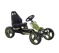 Pedal Go Kart Kids Ride On Racer Hand Brake EVA Tyres Adjsuatble Seat Green