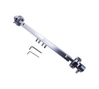 Pedal Linkage Replacement Rod, Drum Pedal Metal Connector Part with Set Screw Ends for Practice Rooms, Group Rehearsal, and Daily Maintenance Double Linkage Replacement Rod Drum Connector Metal Clamp