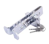 Pedal Lock, Brake Pedal Lock, Stainless Steel 8 Holes Clutch Lock Anti-theft Device Clutch Lock Car Brake Safety Lock Tool Accelerator Pedal Lock