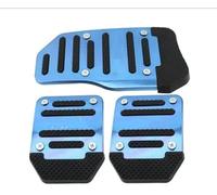 pedal pad Car Pedals Aluminum Car Pedal Cover Set Automatic Transmission & Gas Foot Covers(Manual Blue Set)