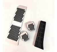 Pedal Pad Cover, For BMW Z4 E85 E86 E89 2009-2016, AT Aluminum Alloy Gas Fuel Brake Footrest Pedal Plate Pad Car Accessories,No Drill MT Silver
