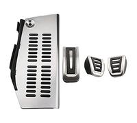 Pedal Pad Covers Car Pedals for A3 fits for Seat For Leon 1M Toledo 1L fits for VW For - fits for Beetle RSi GTI R32 LHD AT MT Auto Accessories (Size : AT With Rest A Style)(MT With Rest D Style)